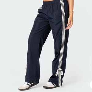 NWT EDIKTED NAVY REMY RIBBON TRACK PANTS